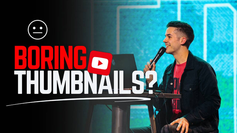 DiDio Media blog cover on why boring YouTube thumbnails hurt your channel, with tips to make thumbnails simple and clickable
