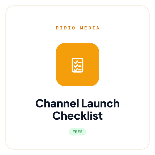 Channel Launch Checklist